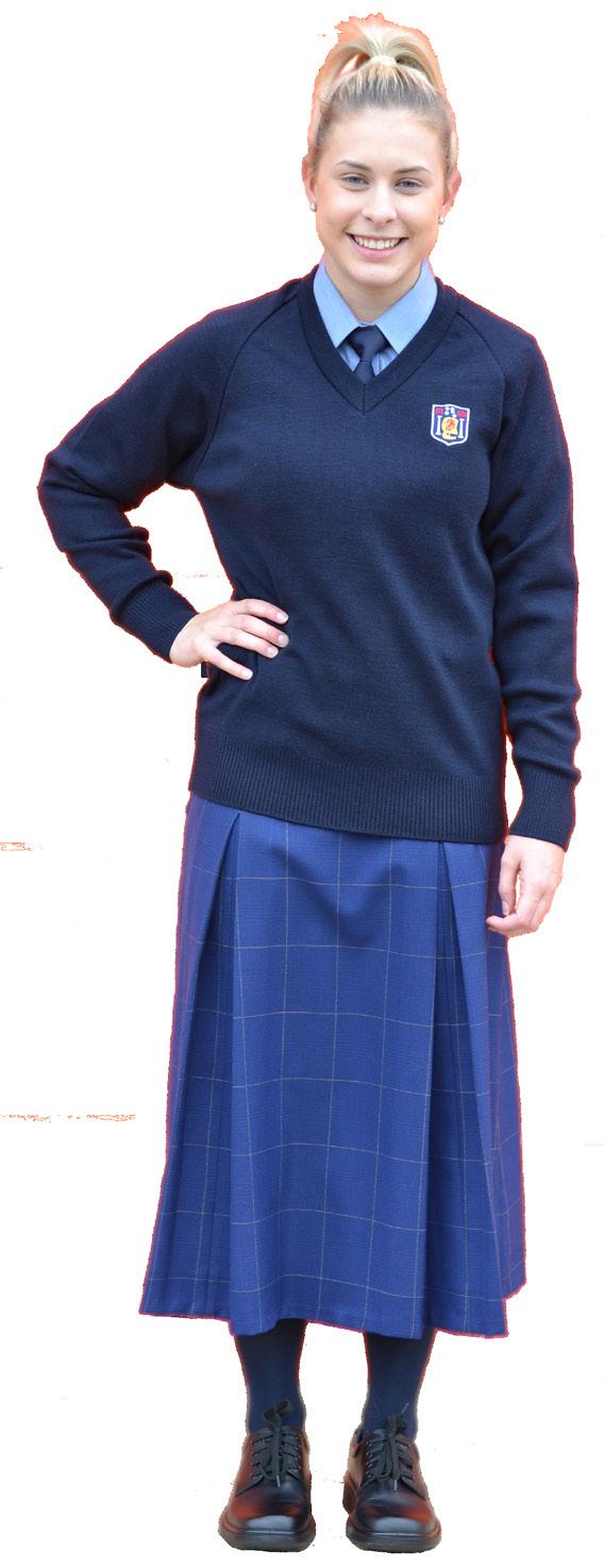 Girls Uniform Girls Summer Uniform The girls summer uniform, worn during Terms 1 and 4, Approved College dress (navy piping
