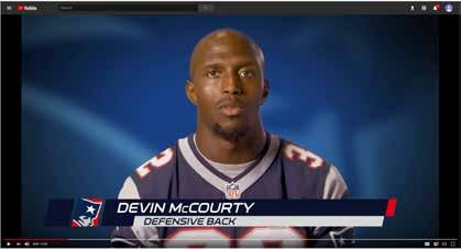 PSAs In a new public service announcement, Devin McCourty, a defensive back for the New England Patriots, explains why access