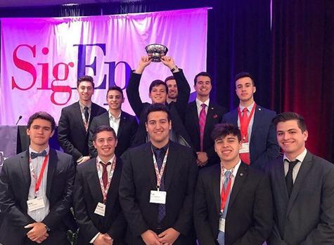 SIGMA PHI EPSILON This past February the Florida Nu Chapter of Sigma Phi Epsilon attended the Sigma Phi Epsilon Carlson Leadership academy; this event is an opportunity for all SigEp chapters in the