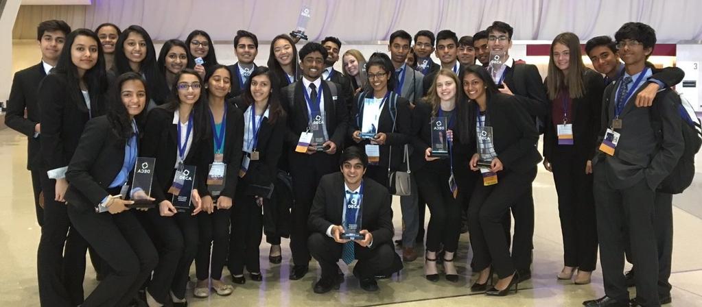 P A G E 9 Knights in Action deca The Independence DECA competition team competed at the 2017 State Career Development Conference in San Antion on February 23-25, 2017.