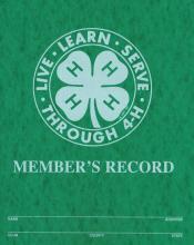 THREE TYPES OF RECORD BOOKS Record Book (Regular) Title Page Maryland 4-H Summary Record 4-H Story 4-H Project Record Pictures Page Clover Book (Before 4-H)