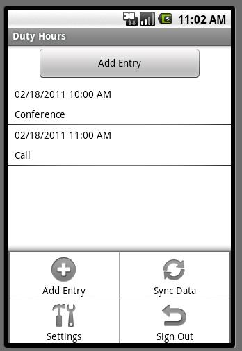 Tap Save Sync If you have not configured your Droid to automatically synchronize with New