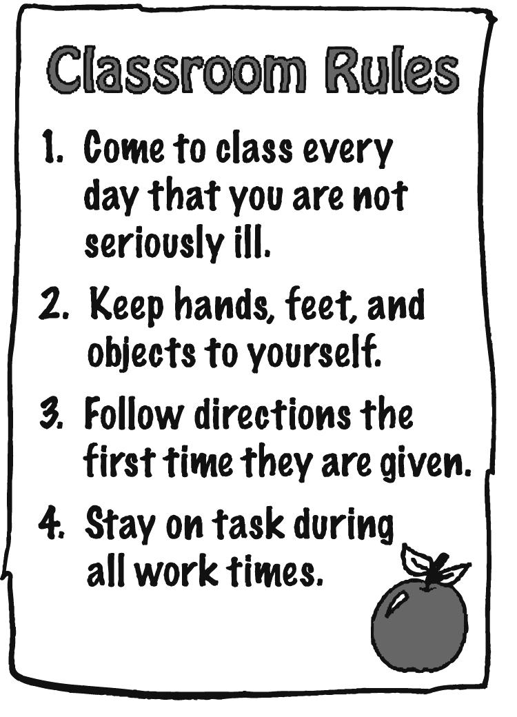 STRATEGY 2 Effectively use your classroom rules and positive expectations for success.