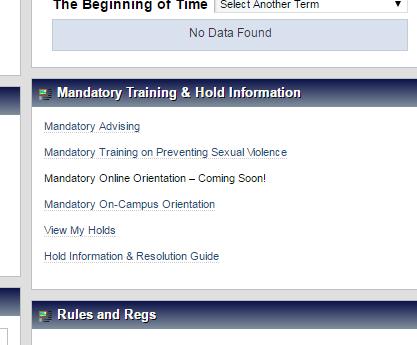 Step 6: Mandatory Online Training Students will be required to complete training prior to registration.