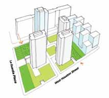 networks Orient site to bring light to green space below Fine tune the building forms to maximize light and air Downtown Brooklyn (Emerging) Village The strategy for the southern block is to add a