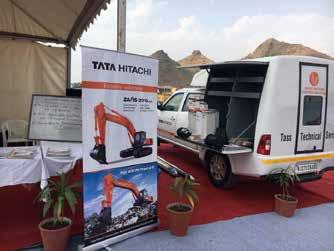 The event showcased machinery used by consumers of construction