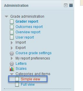 For detailed information about the gradebook refer to the Moodle documentation: http://docs.moodle.org/26/en/gradebook. Add a Grade Category 1.
