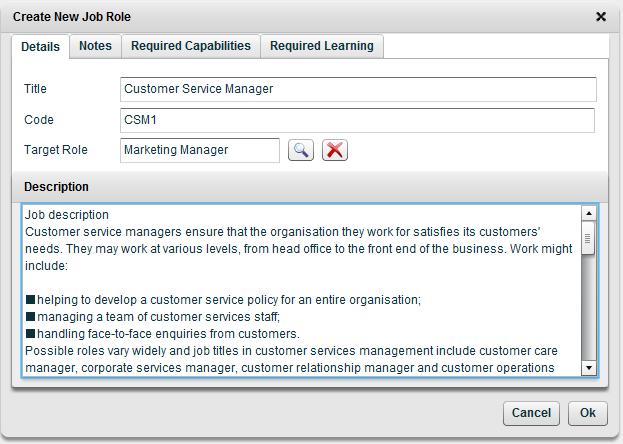 Manage Job Roles 10 Manage Job Roles The third option on the User Management tab, Manage Job Roles is only available to Learning Managers and Pulse Administrators.