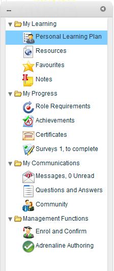Adrenaline Authoring 14 Adrenaline Authoring The Adrenaline Authoring button at the top of the Learning Management screen opens Pulse s integrated authoring tool, Adrenaline.