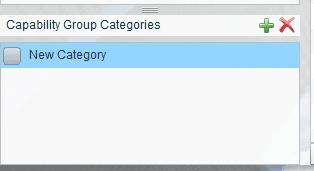 Managing Capabilities in Pulse 6 Step 1 is to set up your Capability Group Categories in the bottom left pane on the Capabilities screen To set up the various primary levels that are the structure of