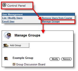 GROUPS are accessed through Control Panel Users & Groups Groups, and have been enhanced.