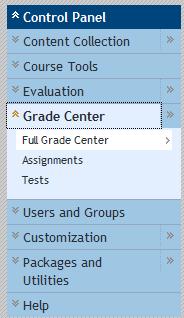 Add Rubrics to Grade Center Columns Associate a rubric to a Grade Center column for quick reference when