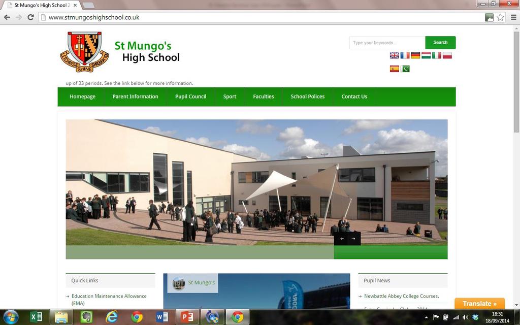 School website Our school website is full of information about