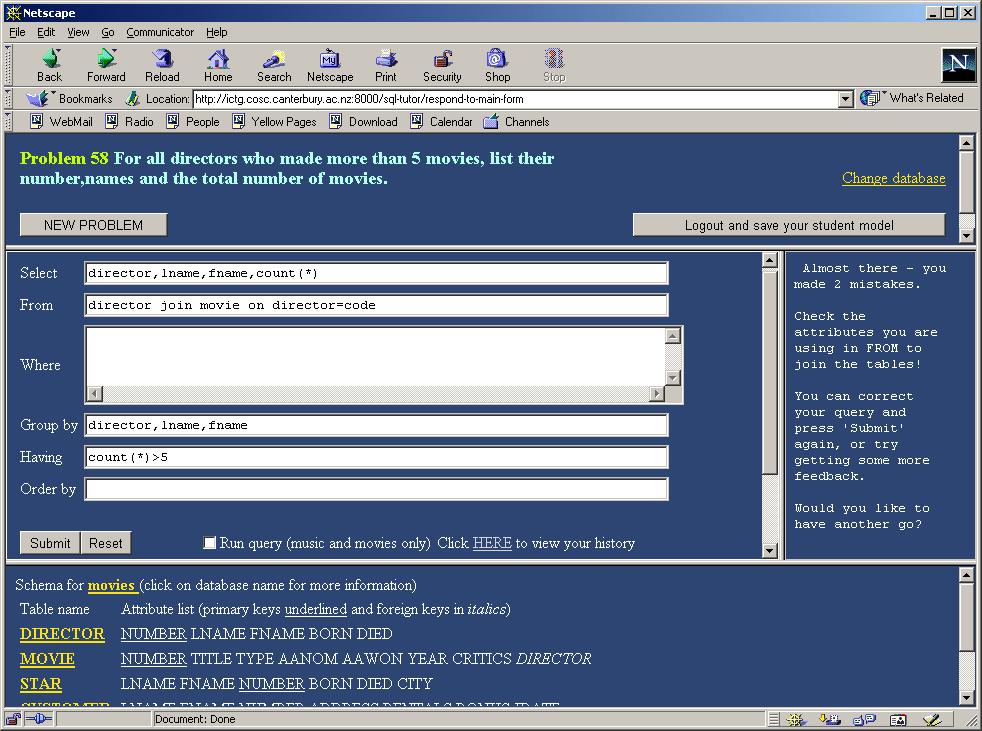 SQLT-Web Tutor Figure: SQLT GUI Raja Shekhar 10305034 M.