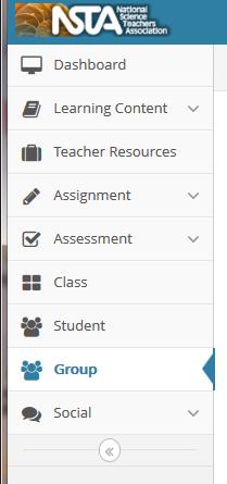Adding Groups Adding groups would be useful when you want to subdivide students within classes or create