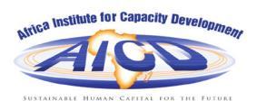 The Admission Consultant AFRICA INSTITUTE FOR CAPACITY DEVELOPMENT (AICD) HEAD OFFICE: 21 Detroit Plaza Pretoria Road Kempton Park Gauteng.