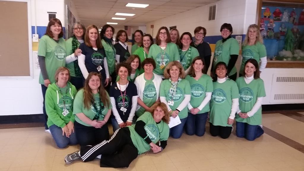 March 17 is not only St. Patrick's Day, but also Sparrow's Nest Day, in honor of the charity helping local families. Nassau staff proudly "wore the green" to show their support.