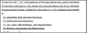 House Bill 713 Implementation July 2013 Minimum course of study in career education for students in grades K