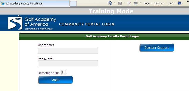 Selecting a Manager After logging in, select your primary program director.