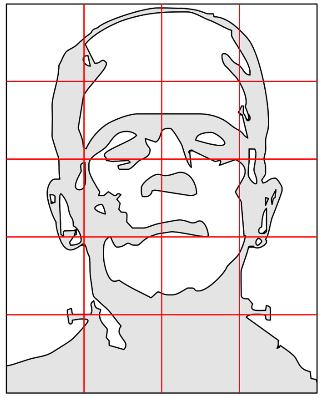 Y7 Homework Booklet TASK 4 : LINE AND SHAPE Use the grid to copy the portrait.