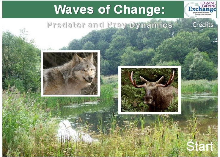 Lesson 4: Waves of Change: Predator and Prey Dynamics Overview Lesson 4 Level C Ages 13+ The predator/prey model explores a moose and wolf population living on a small island.