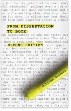 3: If you plan to publish your dissertation as a book.. Consider that it s actually not that common, and varies strongly by discipline.