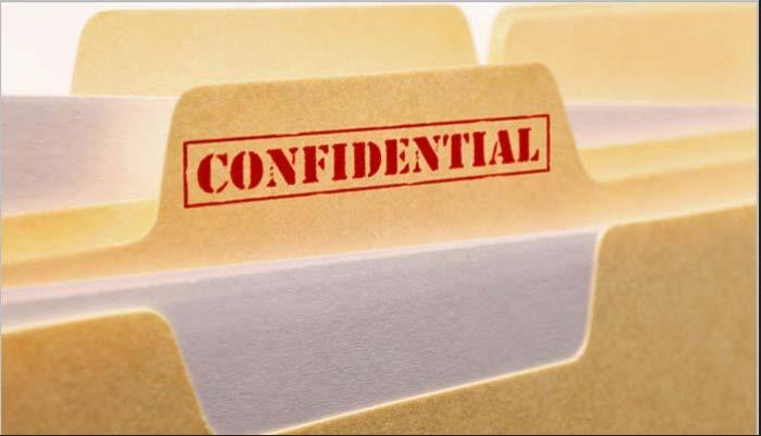 5: If your work contains confidential or sensitive information.