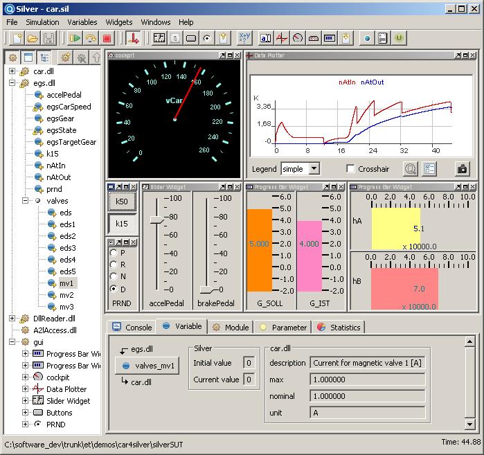 The SUT can also be implemented as co-simulation of several modules, where each module can be developed with another tool.