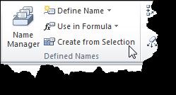 to assign names to cells. It will also show the name assigned to a cell or range of cells. 2. Click into the Name Box, located on the formula bar, above column A. 3.