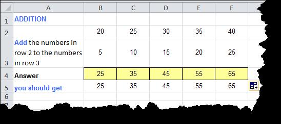 In Excel every formula you create must start with an equal sign (=). When you start a cell entry with an equal sign, Excel immediately knows that you are about to enter a formula.