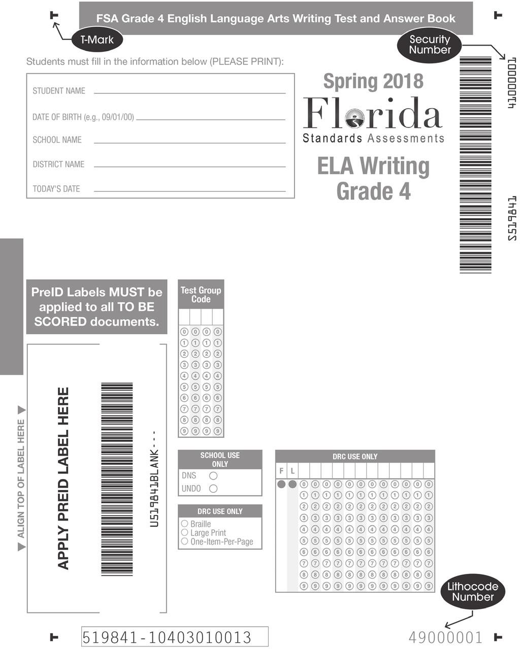 Directions for Returning Typed FSA ELA Writing Responses Directions for Returning Typed FSA ELA Writing Responses These instructions may be used to return typed responses for students taking a