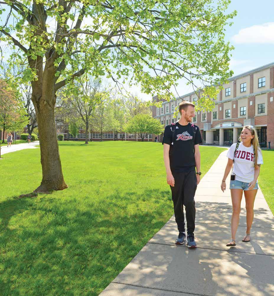 99 % of students receive Rider-funded scholarships and gift aid. $84.4 MILLION Amount Rider annually awards in scholarship and gift aid. At Rider, we re proud to be private and affordable.