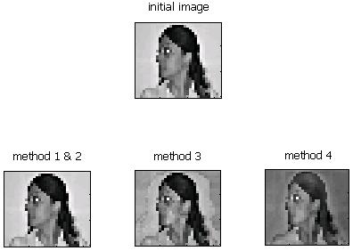 6. Application in Pose/Expression Recognition MLPs & Pose/Expression Classification 42 Figure 6.5: After scaling with all four methods we used Matlab function imagesc to show data.