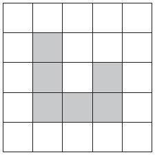 8. (a) Shade one more square to make a pattern