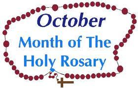 suffering, death, and resurrection of Jesus. During this month of October we are encouraged to pray some part of the Rosary each day, and to do this in the company of Mary.