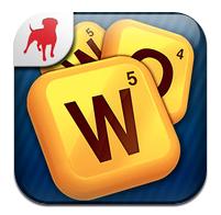 the letters that build the word from a screen of falling letters Words with Friends (Free) or ($2.
