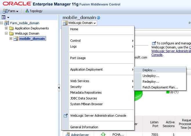Installing PeopleSoft Enterprise FSCM 9.1 Mobile Inventory Management Chapter 1 Oracle Enterprise Manager 11g Fusion Middleware Control - Farm Tree 4.