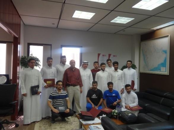 The cup went to the Industrial engineering department team led by Captain Abdulla Al Muhanna.