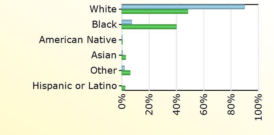 Virginia White 271 10,905 Black 22 9,014 American Native 1 100 Asian 2 619 Other 6 1,388 Hispanic or Latino 527 Age