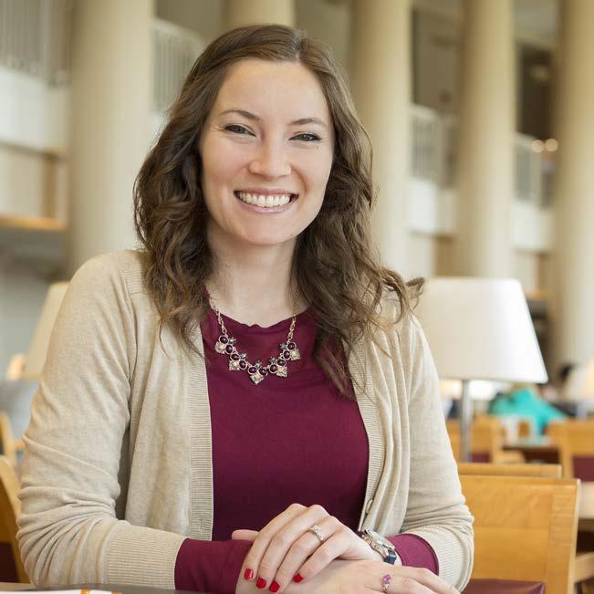 Samantha Knoll PhD, Mechanical Science & Engineering ( 16), recipient of the 2015 Graduate