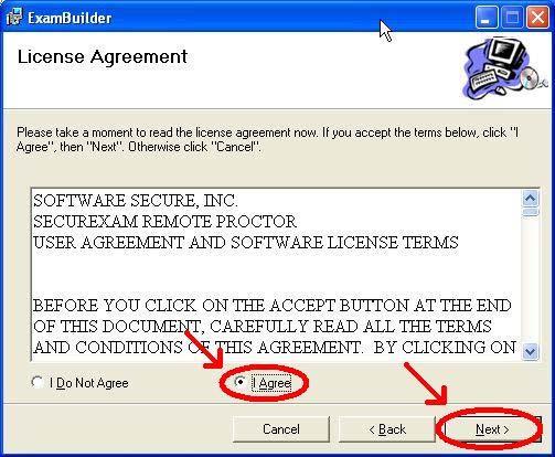 You will next be shown a dialog titled License
