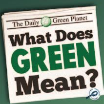 GREEN EARTH DISCOVERY LIBRARY: WHAT DOES GREEN MEAN? Summary This book describes how to live green and conserve our natural resources.