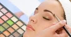 providing make-up service and instructing clients to use and application of skin care products.