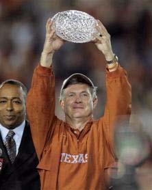 Texas Athletics Results Since 1997 National Champs (13) Football, 2005 Baseball, 2002, 2005 Men s Swimming, 2000, 2001, 2002, 2010 Women's, Indoor Track 1998, 1999, 2006 Women's, Outdoor Track 1998,