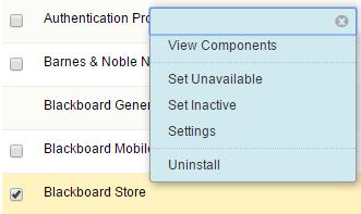 Course Materials Hub links can be hidden by setting the Blackboard Store Building Block to inactive or unavailable.
