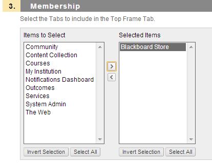 7. Click Submit Add the Blackboard Store Module to the My Institution Tab (Community License Only) 1.