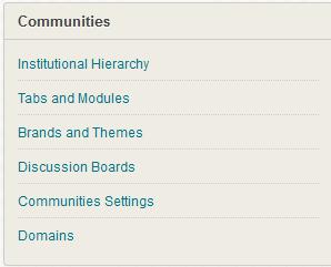 On the Administrator Panel, under Communities, click Communities Settings. 2. Click Hot Links. 3. Click Add Tool. 4.