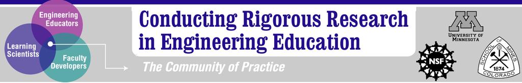 Conducting Rigorous Research in Engineering Education: Creating a Community of Practice (RREE) NSF-CCLI-ND American Society for Engineering Education Karl Smith & Ruth Streveler University of