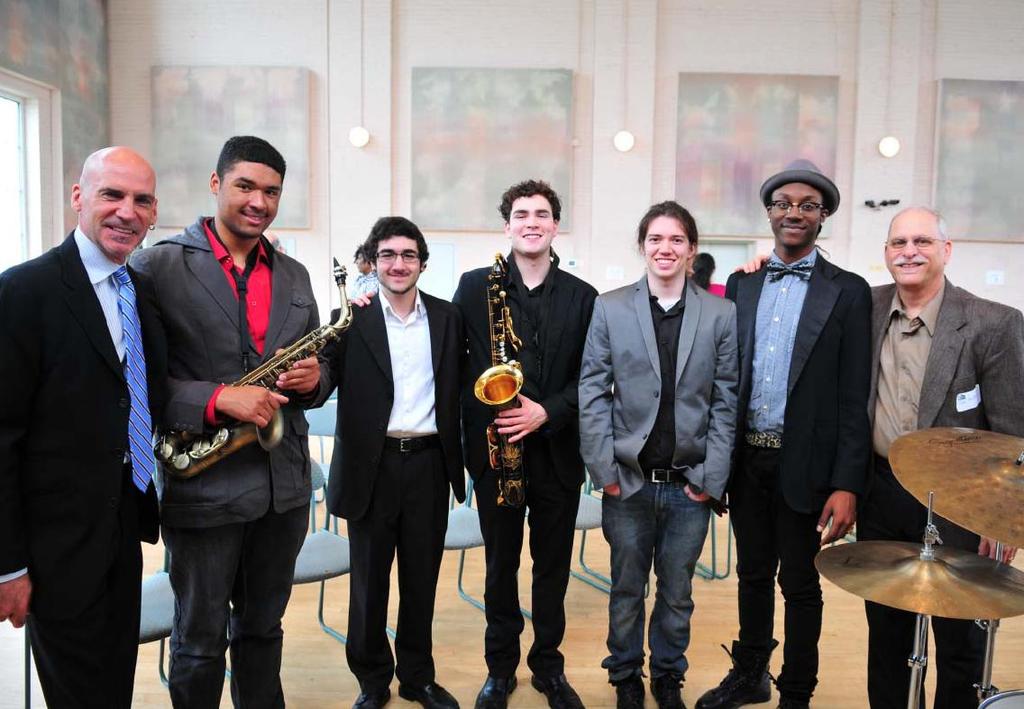 The Arts Magnet Jazz Ensemble entertained guests at the kickoff of D JAM Dallas Jazz