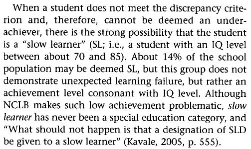 Learning Disability Quarterly, Summer, 2008 Level IV of Flanagan et al.